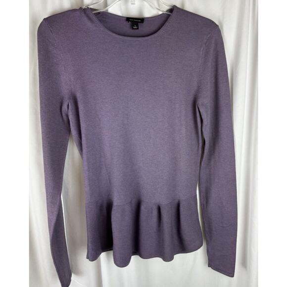 Ann Taylor Peplum Sweater, Lavender, Sz: S, 57-26 - Picture 12 of 16